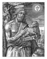 John the Baptist, Hieronymus Wierix, 1563 photo