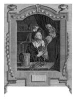 The Piss Viewer, Elisabeth Marie Simons, after Willem van Mieris, 1760 - 1834 photo