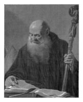 Saint Benedict, Giovanni Marco Pitteri, after Giovanni Battista Piazzetta, 1712 - 1786 photo