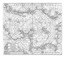 Passport map of part of the Irish Sea and the St. George's Canal, Jan Luyken photo