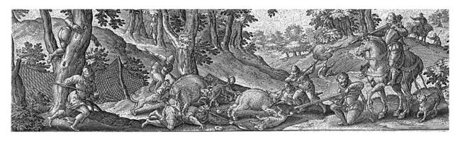 Boar Hunt, Philips Galle photo