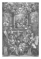 Six prophets and the proclamation to Mary photo