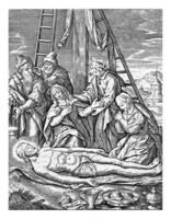 lamentación de Cristo, jerónimo wierix, 1563 foto