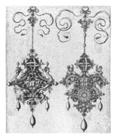 Two pendants with sundial, anonymous, 1581 photo