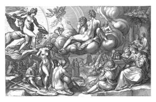 Morning Aurora, Jacob Matham, after Karel van Mander I, 1601 - 1605 photo