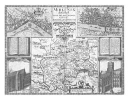 mapa de sexo medio, jodocus hondius i, 1610 foto