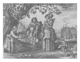 Spring, Daniel van den Bremden, after Adriaen Pietersz. van de Venne, 1625 - 1630 photo