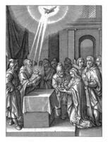 Presentation in the Temple, Hieronymus Wierix, 1563 photo