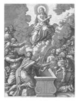 Assumption of Mary, Hieronymus Wierix, 1563 photo