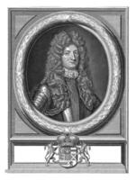 Portrait of Wolrat van Nassau-Usingen, Jacob Gole, after Netscher, 1673 - 1709 photo