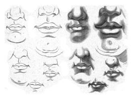 Study of different mouths photo