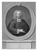 Portrait of Hendrik Ravesteijn, Jacob Houbraken, after Hendrik van den Bosch, 1742 photo