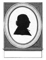 Silhouette portrait of Jacobus de Roy, George Kockers, 1792 photo