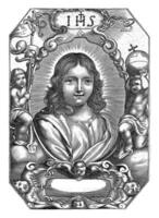 Cristo en un oval, franz huybrechts, 1656 - 1661 foto