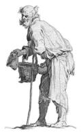 Old beggar, Frederick Bloemaert, after Abraham Bloemaert, after 1635 - 1669 photo