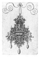 colgante con sentado blindado deidad, anónimo, después Hans colar i, 1581 foto