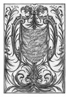 título página Delaware grotesco, johan barra, después nicasio rousseel, 1623 foto