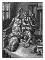 Ignatius van Loyola in ecstasy, Hieronymus Wierix, after 1613 - 1619 photo