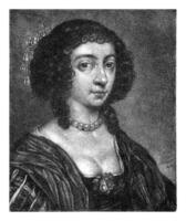 Portrait of Henrietta Maria of Bourbon, Queen of England photo