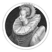 Portrait of Mary, Baroness of Reboursay, Crispijn van de Passe I, 1598 photo