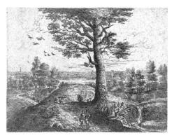 Landscape with a Walking Couple photo