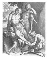 Oreaden Remove a Thorn from the Foot of a Satyr photo