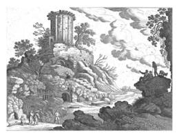 Landscape with the Ruins of a Temple photo