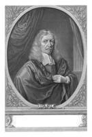 retrato de johannes hevelius foto