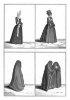 Various Mourning Costumes, Bernard Picart workshop of, 1733 photo