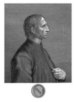 retrato de historiador bartolomeo escala, gaetano vascellini, después giuliano traballesi, después desconocido, 1755 - 1805 foto