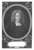 retrato de Conrado Mel, jacob gol, 1703 - 1724 foto