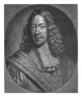 Portrait of Cornelis de Witt, Abraham Bloteling, after Jan de Baen, 1667 - 1690 photo