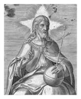 Christ as Salvator Mundi, Johannes Wierix, 1559 - before 1620 photo