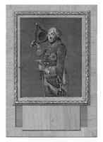 Portrait of Frederick the Great, Johann Esaias Nilson, 1740 - 1788 photo