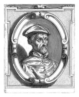 retrato de willem damasco camioneta der linda, querubino alberti, en o después 1585 foto