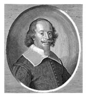 Portrait of Isaak Volmar, Pieter Nolpe, 1644 - 1664 photo