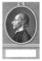 Portrait of Johann Kaspar Lavater, Jacob Houbraken, after G.F. Schmoll, 1778 photo