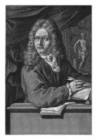 Portrait of Jan van Hoogstraten, Andries van Buysen Sr., after Jan Wandelaar, 1700 - 1747 photo