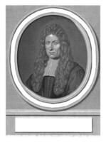 Portrait of Johann Georg Graevius, Gerard Valck, after Gerard Hoet I, 1699 photo