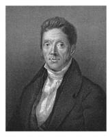 Portrait of Frans van der Breggen Cornzn., Willem van Senus, after L. de Koningh, 1817 - 1851 photo