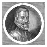 Portrait of Willem Lodewijk, anonymous, after Crispijn van de Passe, 1615 photo