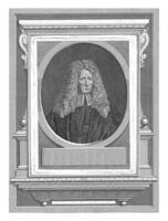 retrato de el médico y botánico Federico ruysch, ene Wandelaar, en o después 1723 - 1759 foto