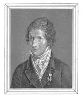 Portrait of Bertel Thorvaldsen, C. Buscher, after Christian Hornemann, 1829 - 1832 photo