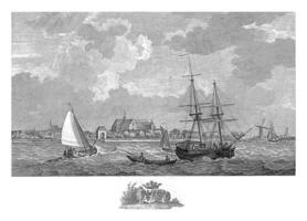 ver de el puerto de brouwershaven, matias Delaware sallieth, después Gerrit groenewegen, 1764 - 1787 foto