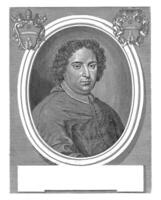 retrato de cardenal aníbal albanés, girolamo rossi yo, después pietro nelly, 1711 - 1762 foto