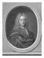 Portrait of Isaac Verburg, Pieter van Gunst, after Jan Maurits Quinkhard, 1704 - 1731 photo