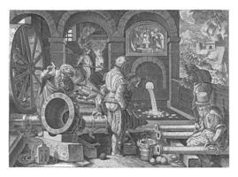 artillería taller, felipe Galle atribuido a taller de, después ene camioneta der calle, C. 1589 - C. 1593 foto