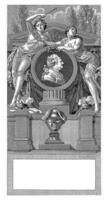 Commemorative portrait of Louis XVI in medallion, Auguste Blanchard, 1814 photo