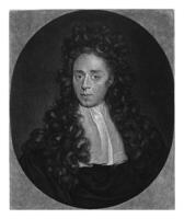 Portrait of Willem Surenhuys, Abraham de Blois, after David van der Plas, 1679 - 1717 photo