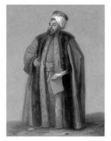 Portrait of Mahmoud Raif Eft Efendi, Nicolo Schiavonetti, after William Miller, 1794 photo